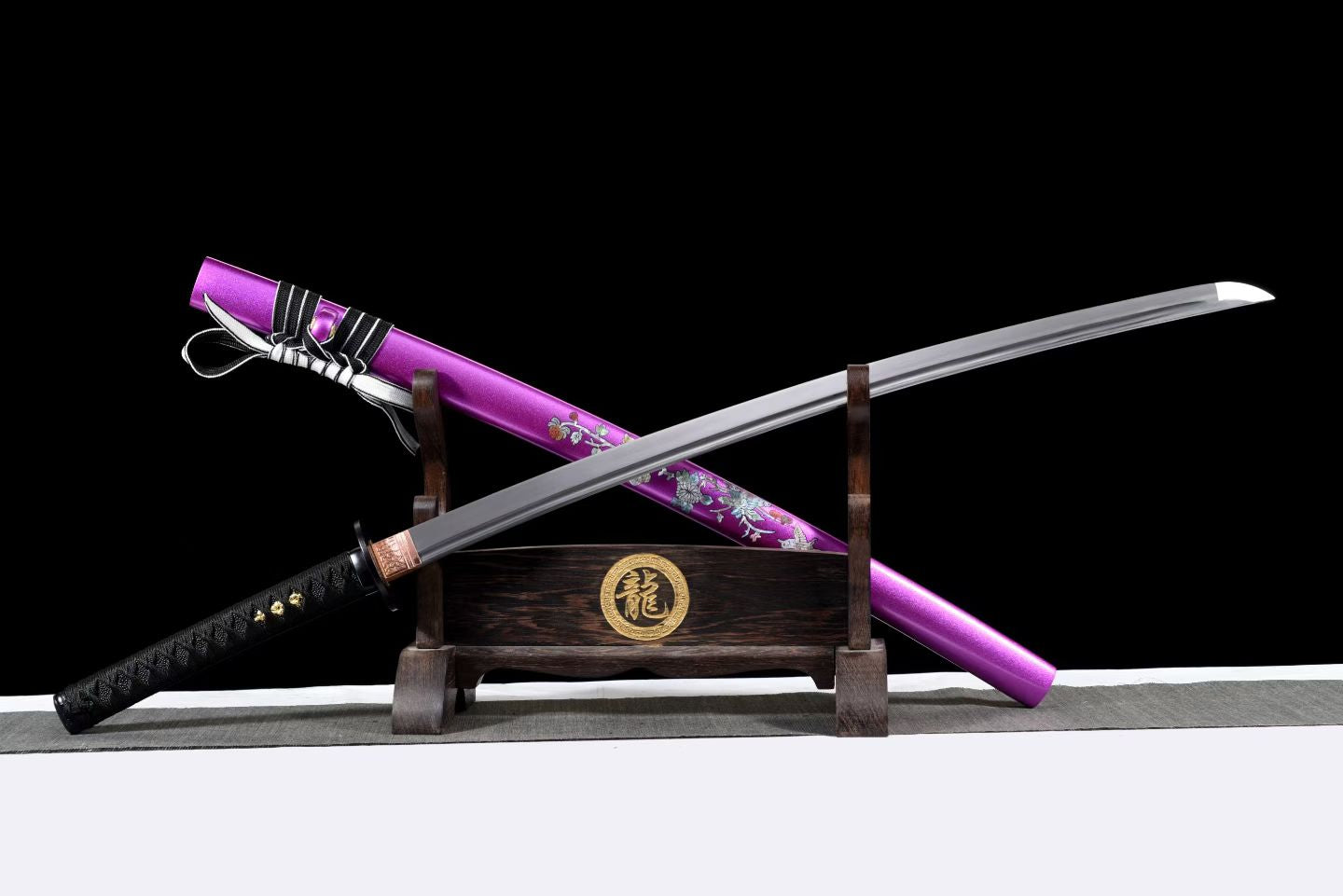 龙泉武士打刀一体长款宝剑收藏摆件未开刃