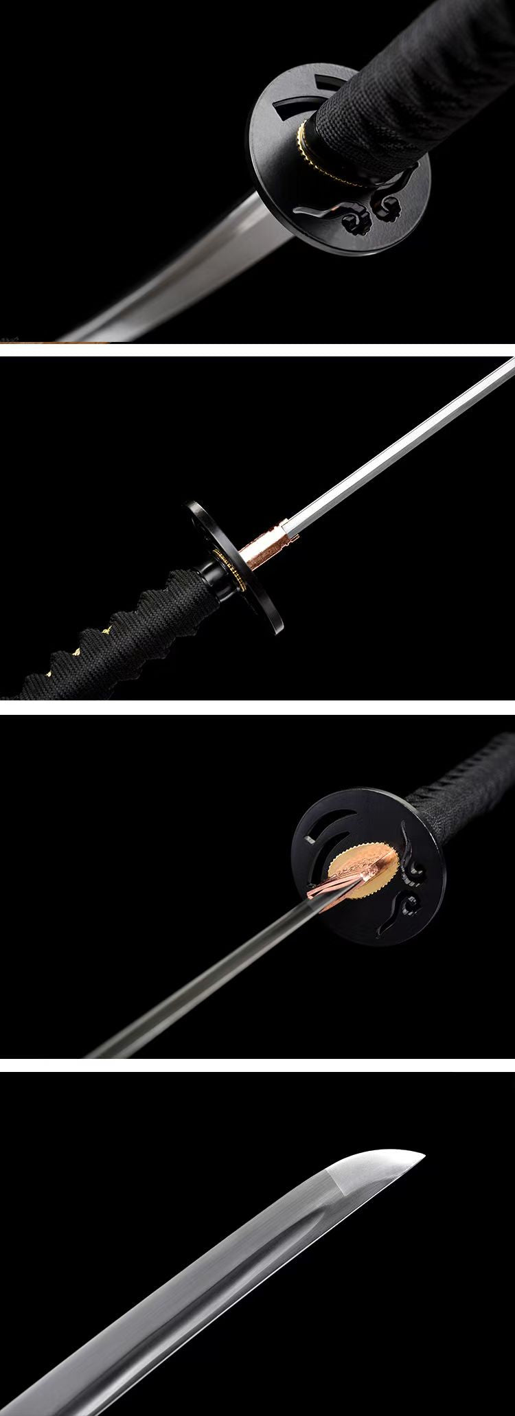 龙泉武士打刀一体长款宝剑收藏摆件未开刃