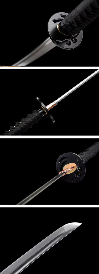 龙泉武士打刀一体长款宝剑收藏摆件未开刃