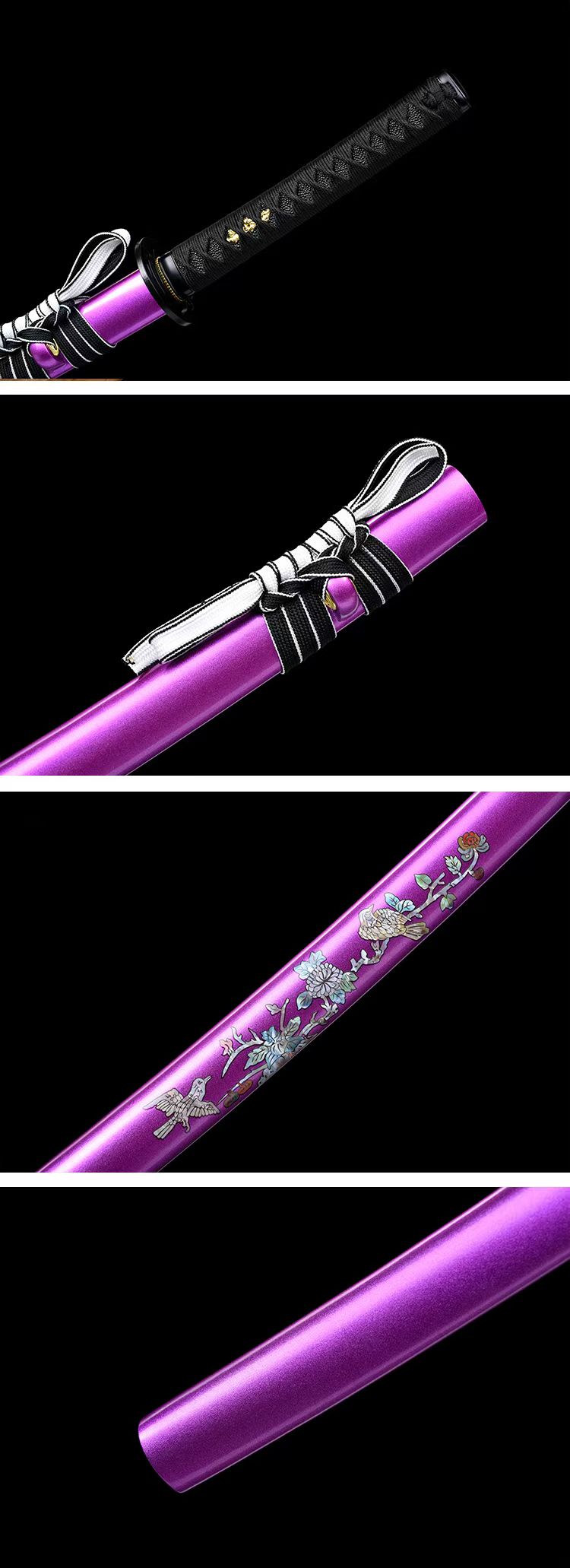 龙泉武士打刀一体长款宝剑收藏摆件未开刃