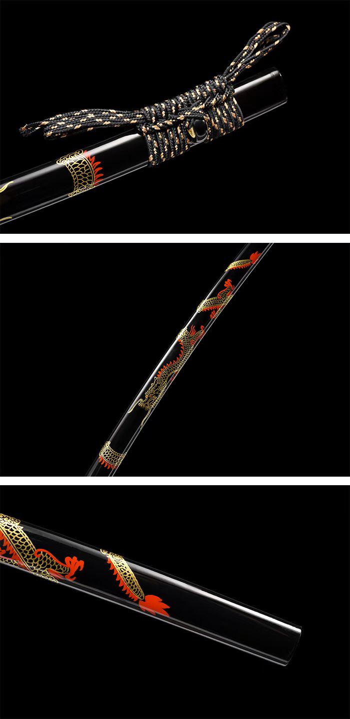 龙泉剑气堂刀剑肋差长款武士t10钢烧刃收藏把玩装饰未开刃