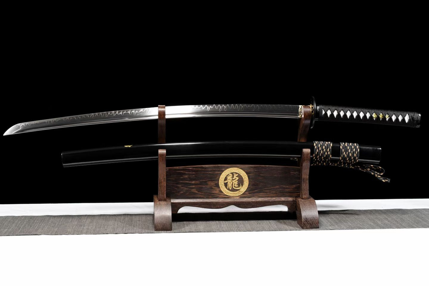 龙泉剑气堂刀剑肋差长款武士t10钢烧刃收藏把玩装饰未开刃