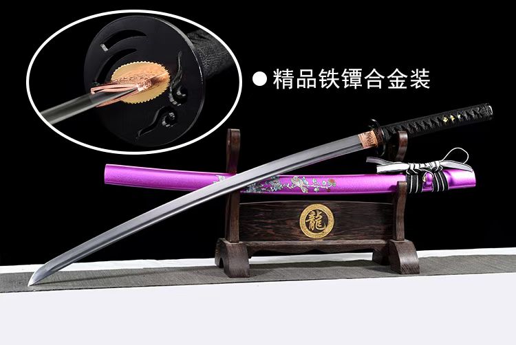龙泉武士打刀一体长款宝剑收藏摆件未开刃