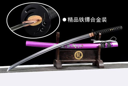 龙泉武士打刀一体长款宝剑收藏摆件未开刃