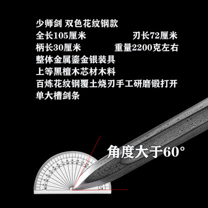 龙泉刀剑少师剑收藏摆件工艺品未开刃